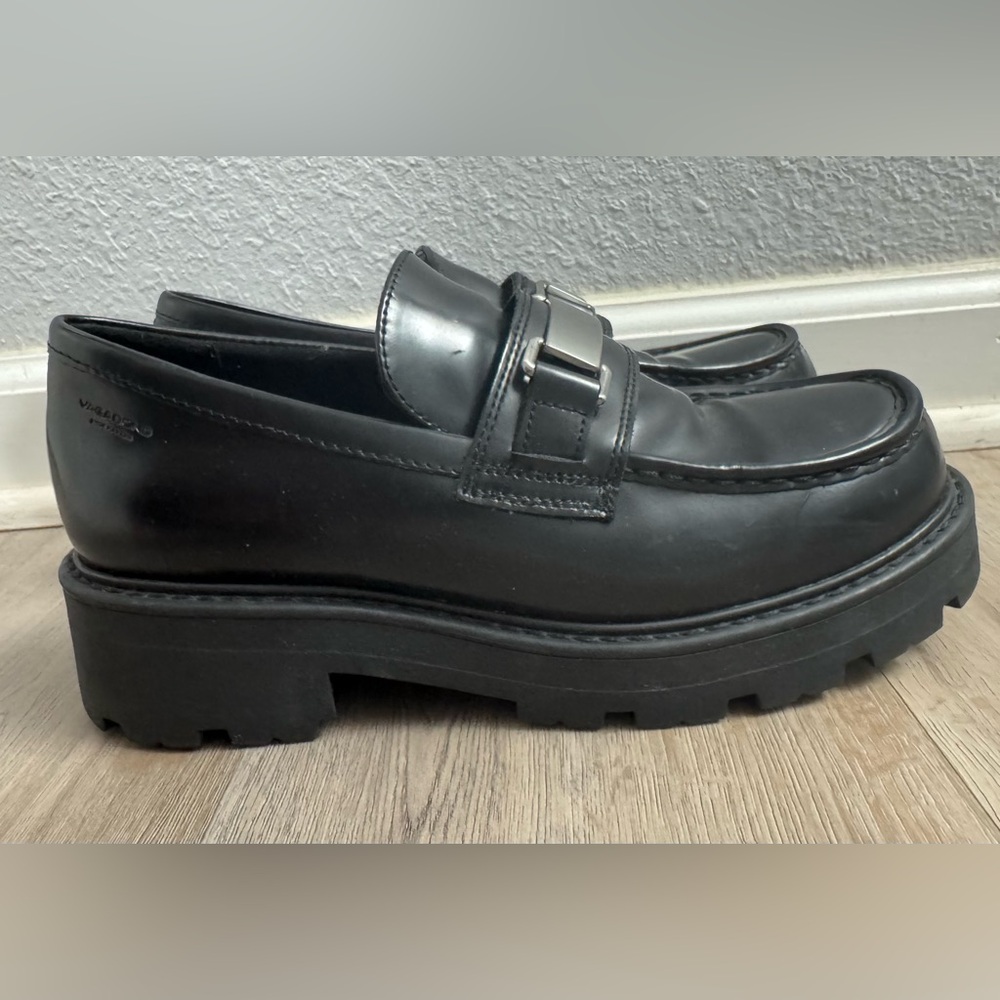 Vagabond Cosmo Black Chunky Women’s Loafers in US Size 9 - Picture 2 of 7